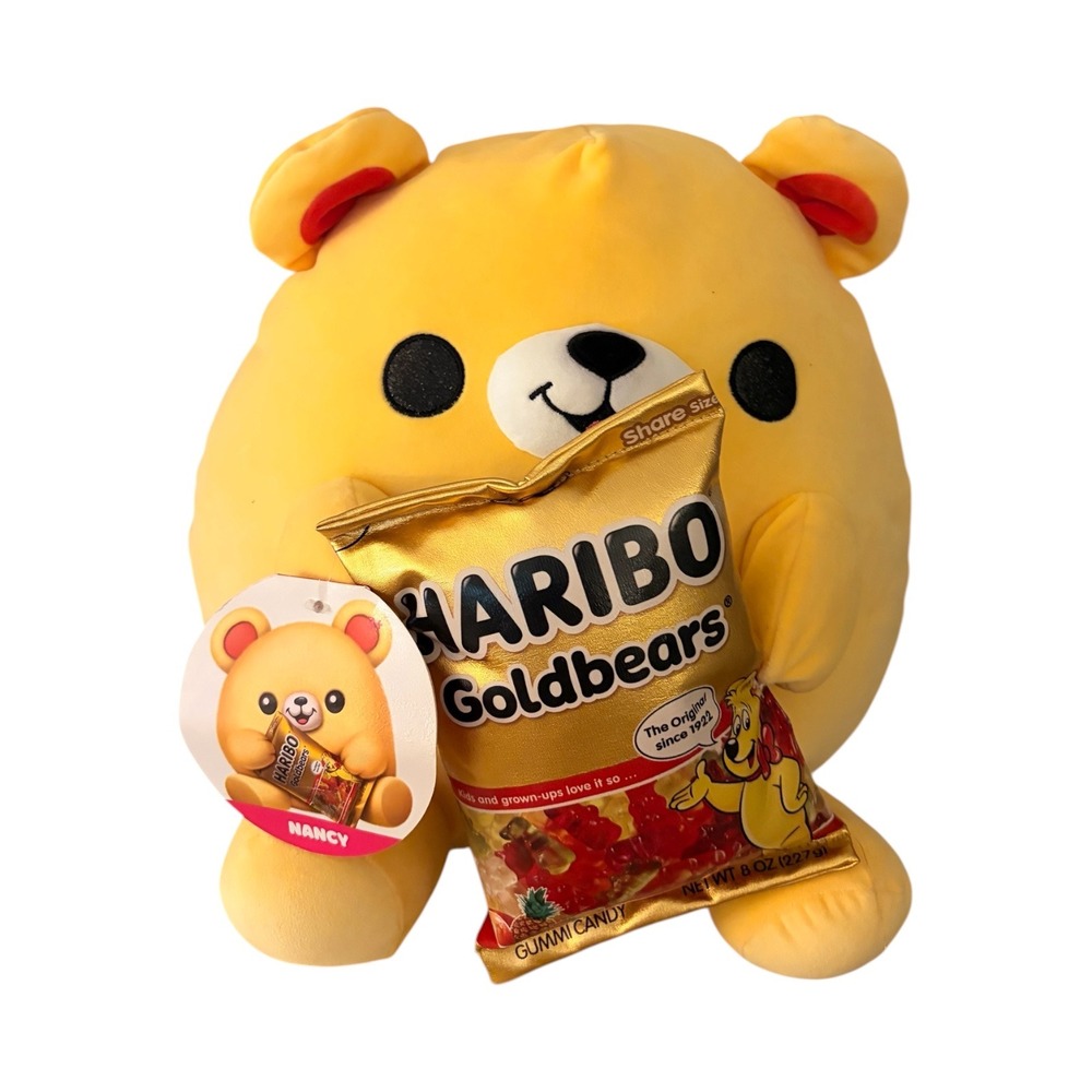 NEW Zuru Snackles Nancy the Bear Haribo Goldbears Plush Series 1 Yellow 12"